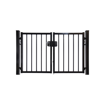 Dubbele poort Spijlen rond Ø25 vlak - incl. slotset hek-kopen