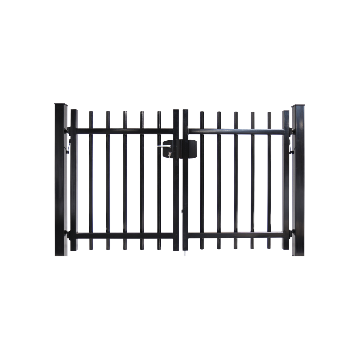 Dubbele poort Spijlen vierkant □25 doorgestoken - incl. slotset hek-kopen