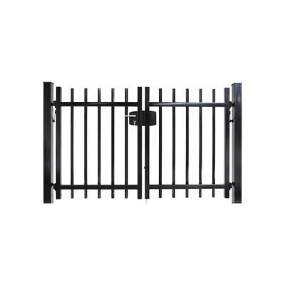 Dubbele poort Spijlen vierkant □25 doorgestoken - incl. slotset hek-kopen