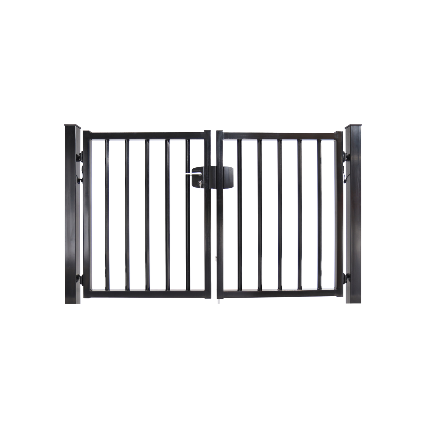 Dubbele poort Spijlen vierkant □25 vlak - incl. slotset hek-kopen