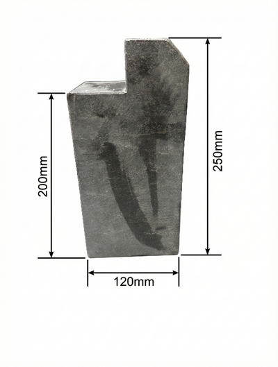 Steunblok hardsteen – 120×120 mm