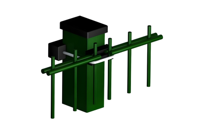 Ronde paal koker 60x40 mm compleet voor eind-, begin- of hoekpaal van hekwerk of schutting