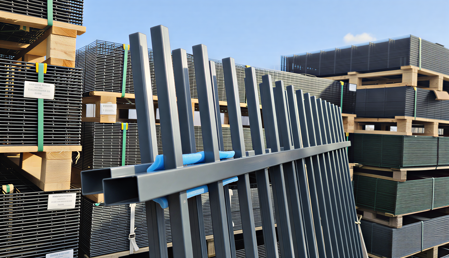 Spijlenhekwerk doorgestoken 2x  - Complete pakket - Antracietgrijs