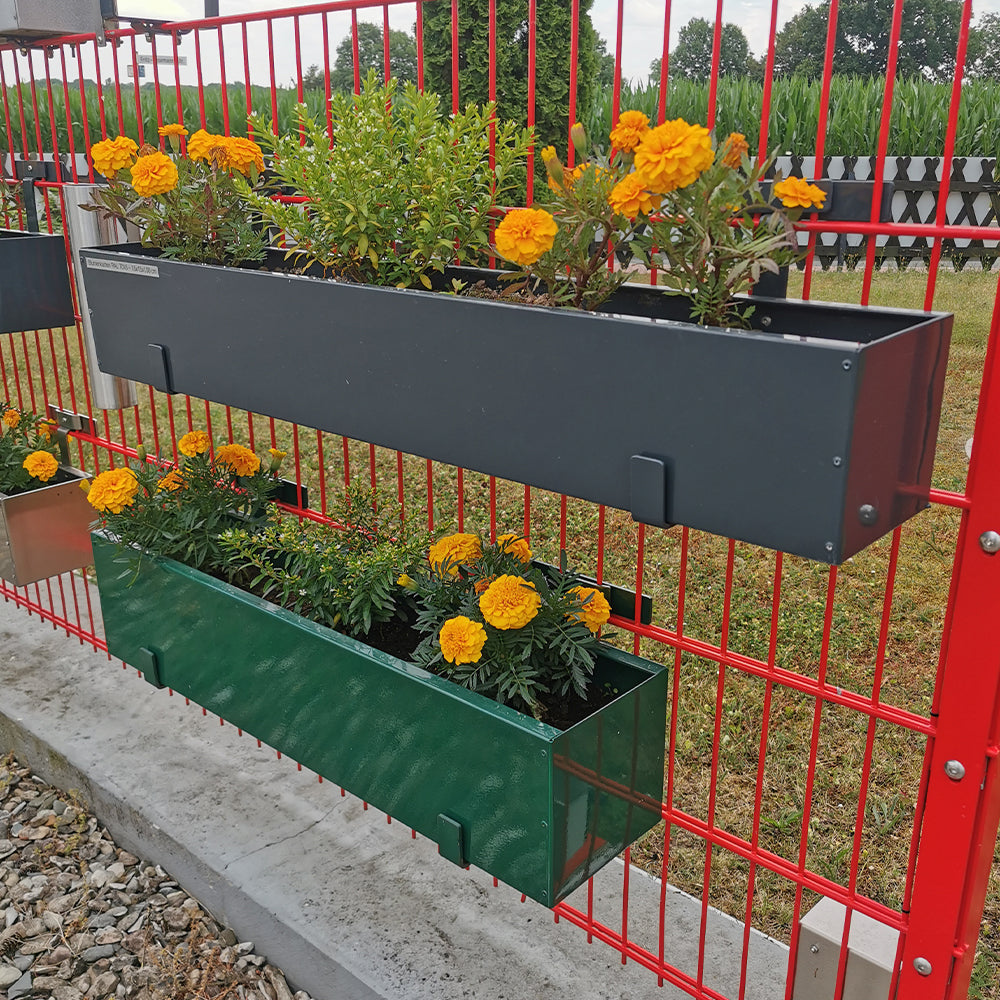 Roestvrijstaal bloemenbak hek-kopen