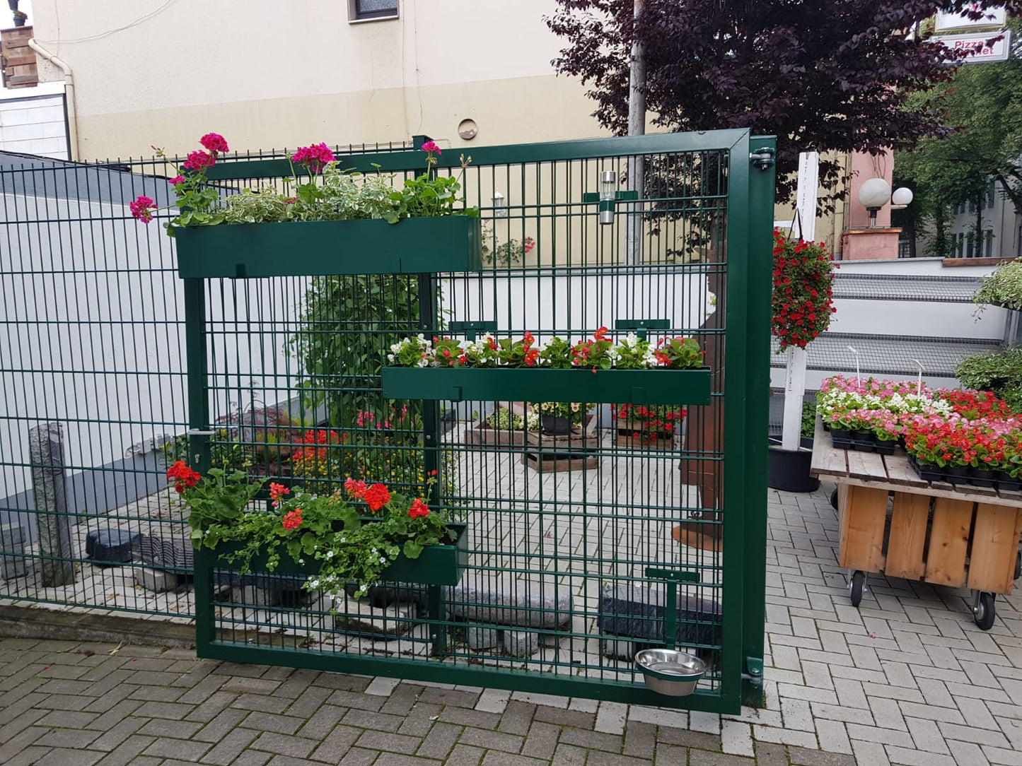 Roestvrijstaal bloemenbak hek-kopen