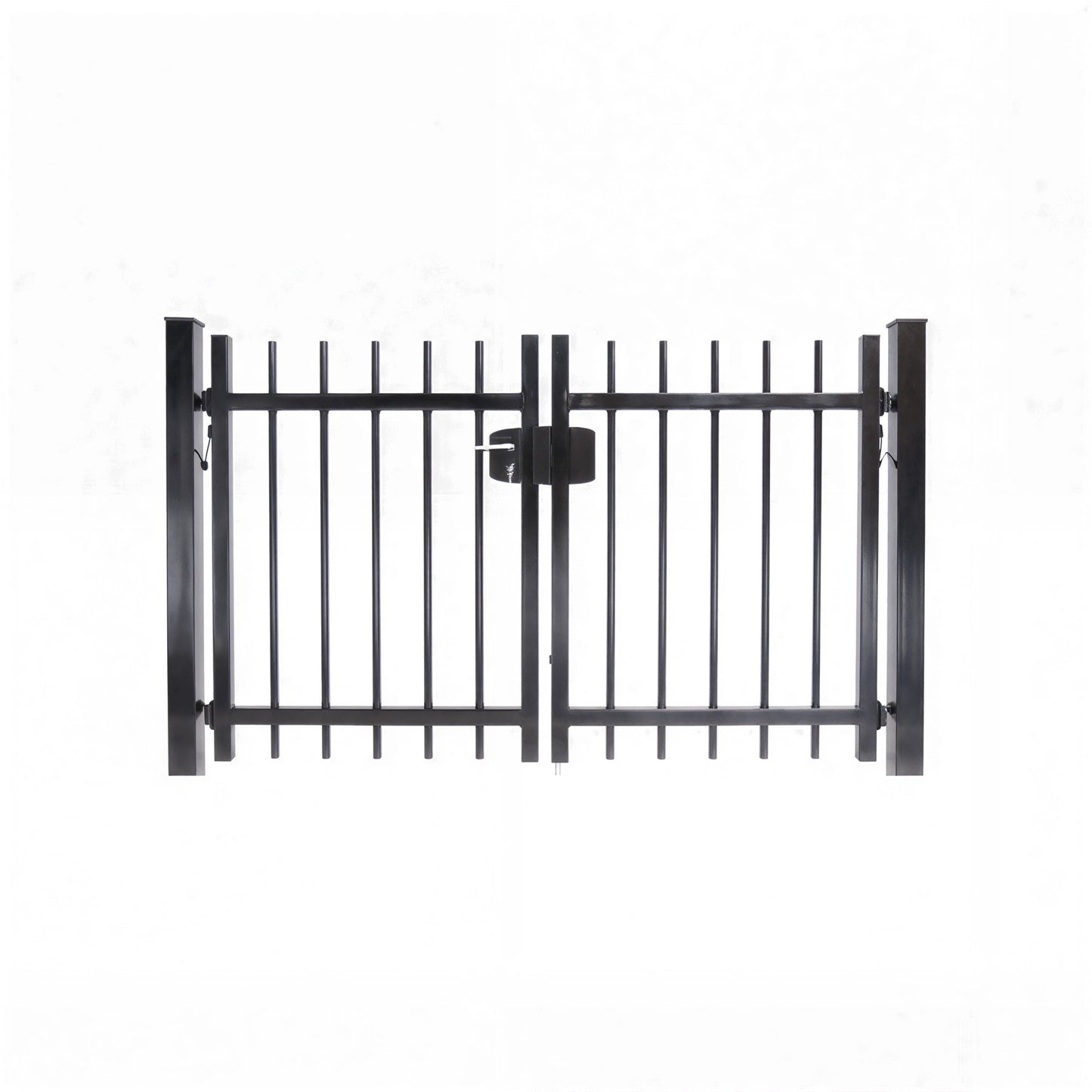 Dubbele poort Spijlen rond Ø25 doorgestoken - incl. slotset hek-kopen