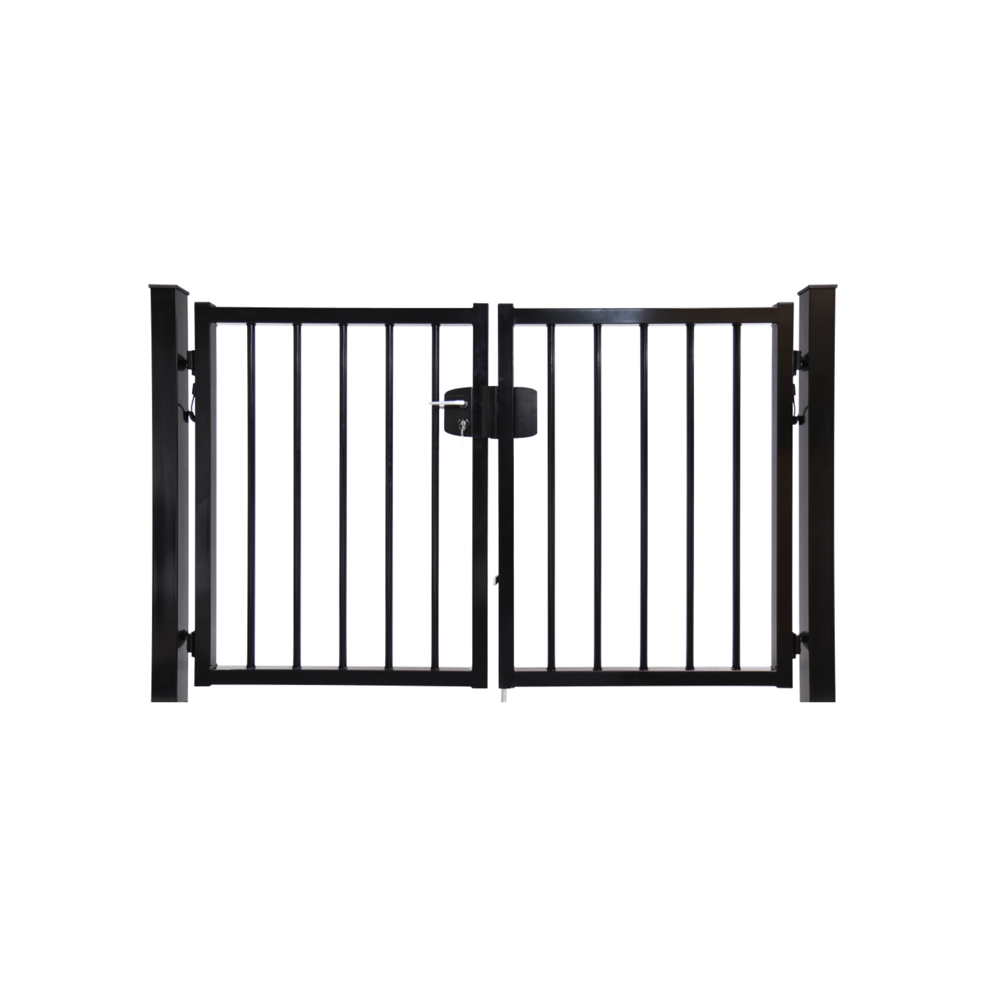 Dubbele poort Spijlen rond Ø25 vlak - incl. slotset hek-kopen