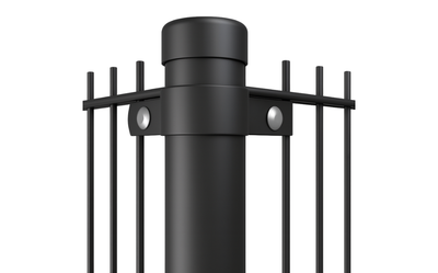 Ronde hoekpaal Ø60 mm compleet met dop en bevestigingsmateriaal voor hekwerk of schutting hek-kopen