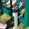 Locinox Poortvanger aluminium - met Rubbere aanslag hek-kopen  Haak Boven (IN-GATE CATCHER) Haak Onder (UNDER-GATE CATCHER)