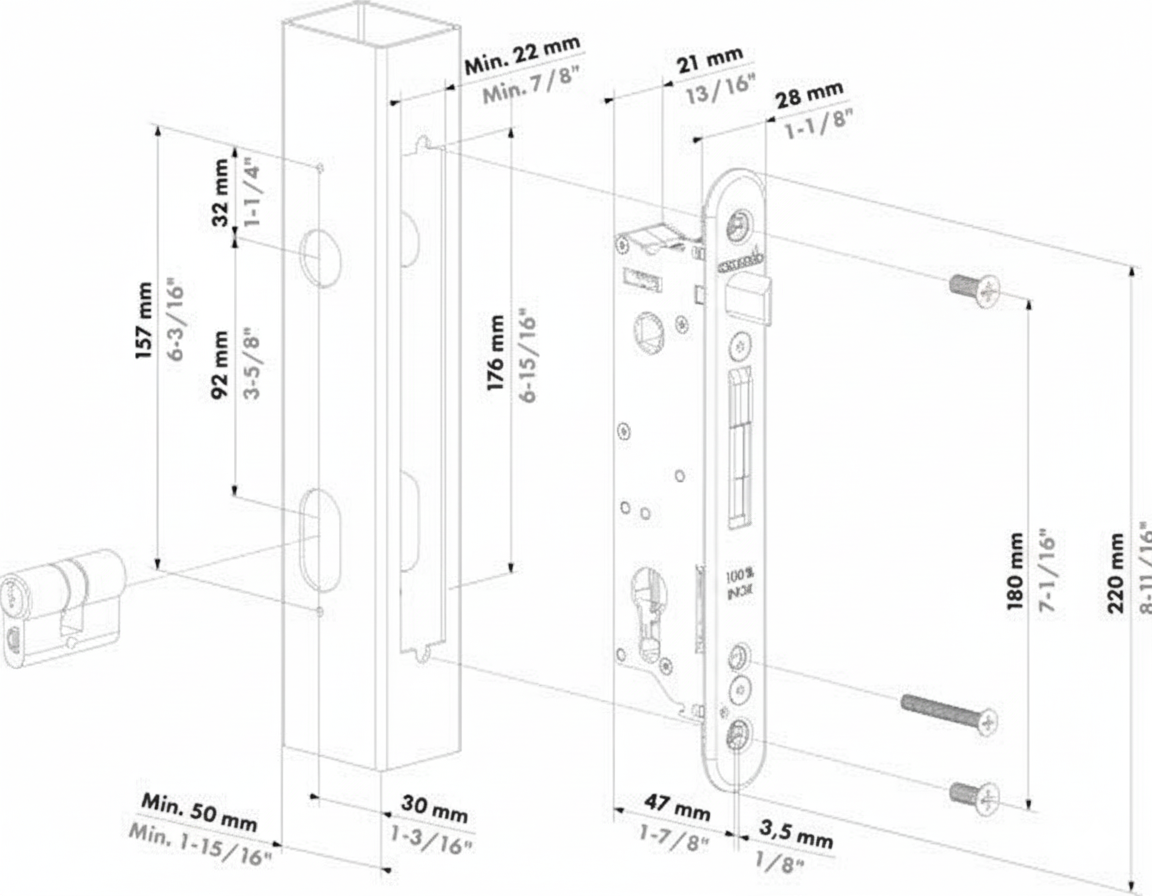 Insteek slot hek-kopen