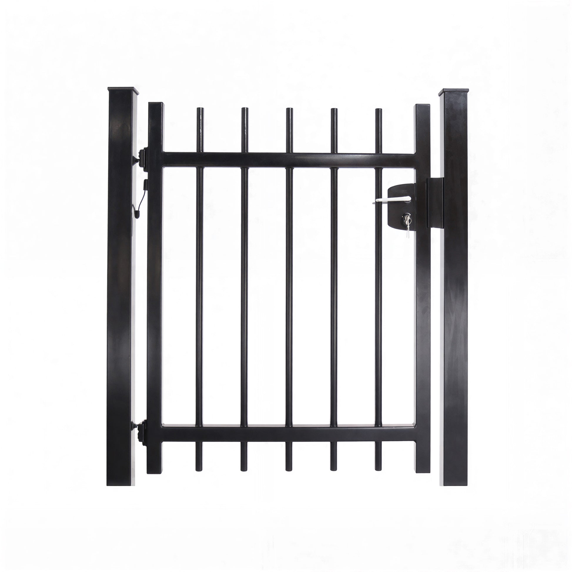 Looppoort Spijlen rond Ø25 doorgestoken - incl. slotset hek-kopen