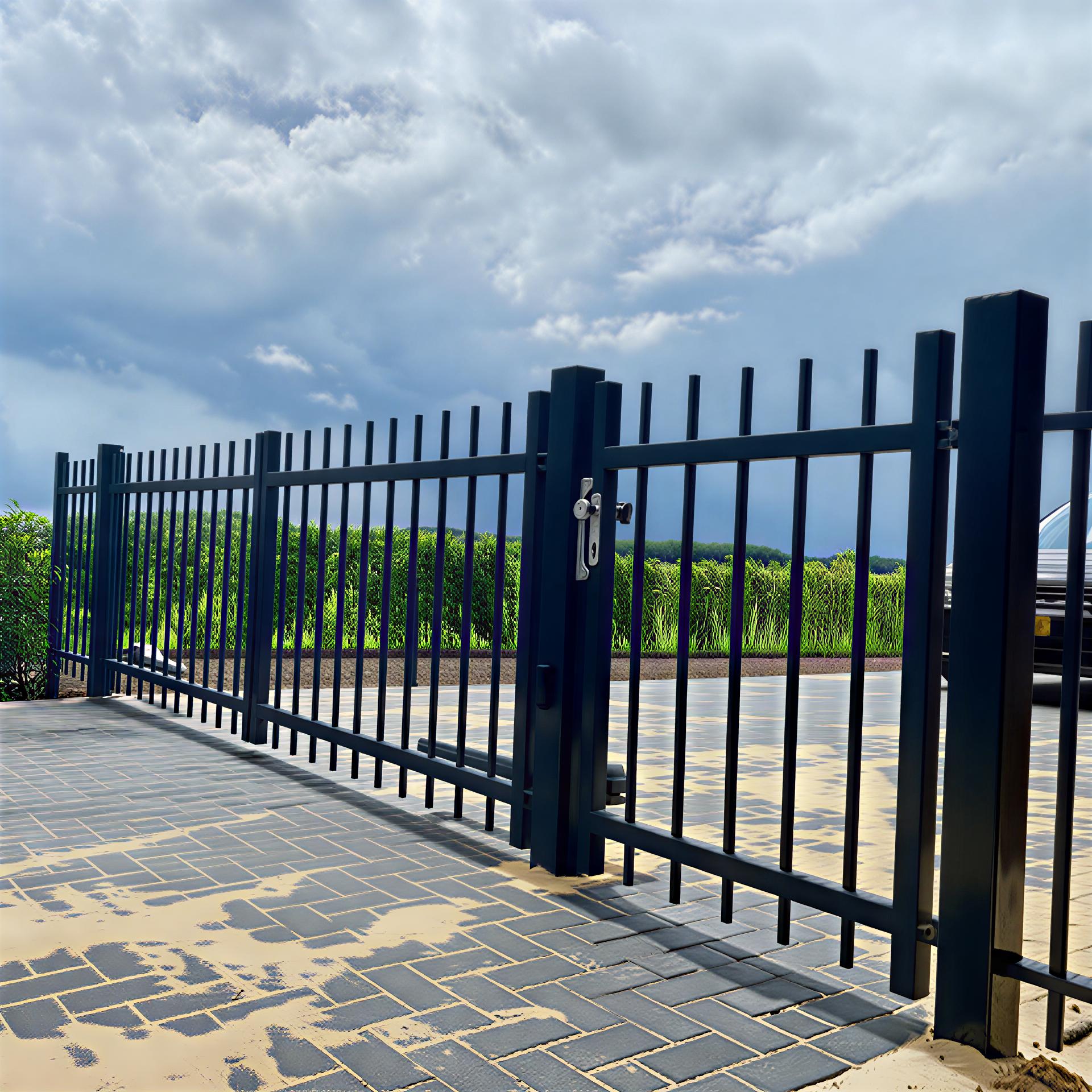 Looppoort Spijlen rond Ø25 doorgestoken - incl. slotset hek-kopen 