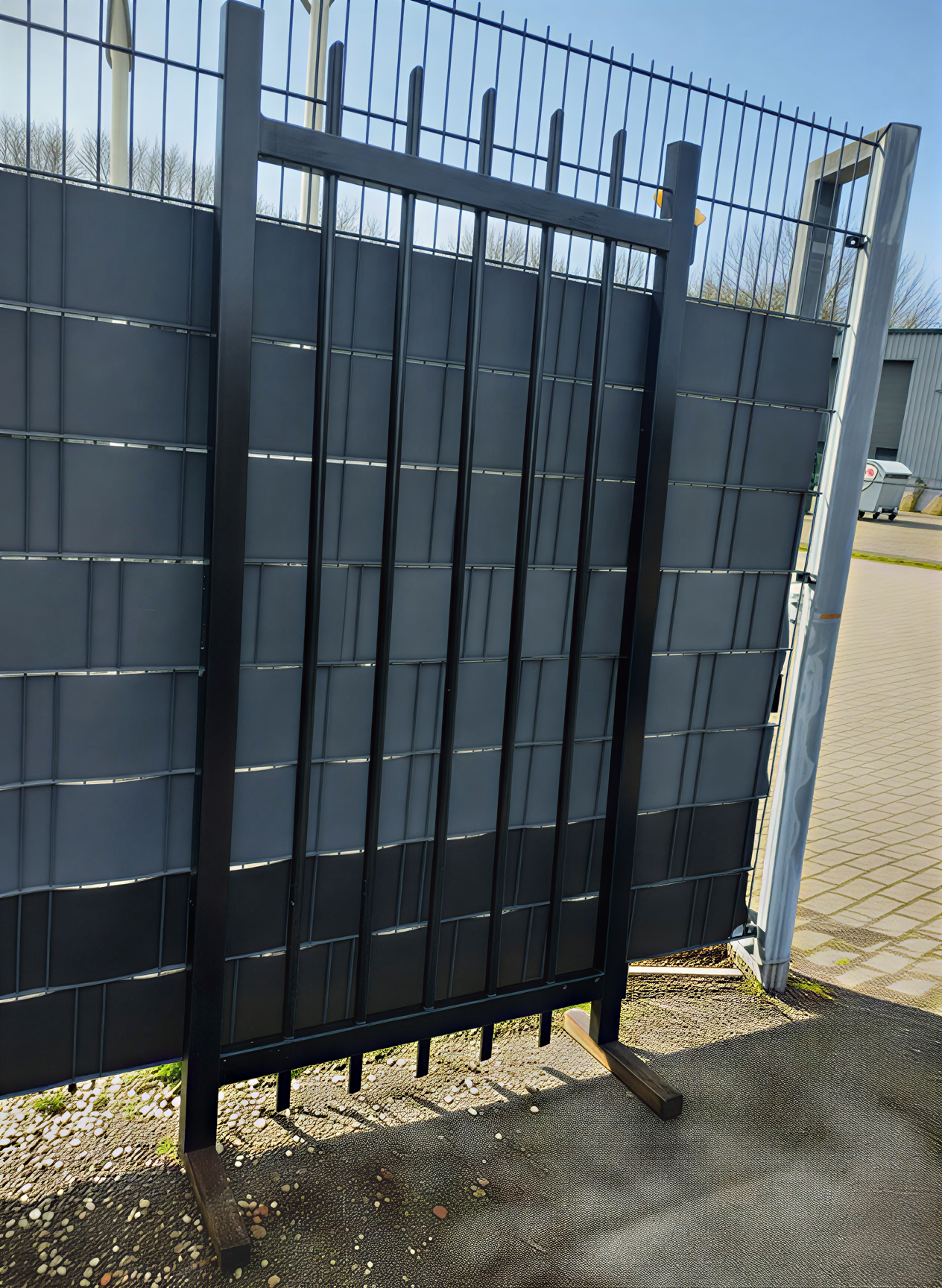 Spijlenpoort – Zwart (RAL 9005) hek-kopen