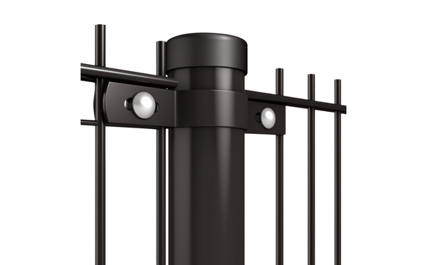 Ronde tussenpaal Ø60 mm compleet met dop en bevestigingsmateriaal voor hekwerk of schutting hek-kopen