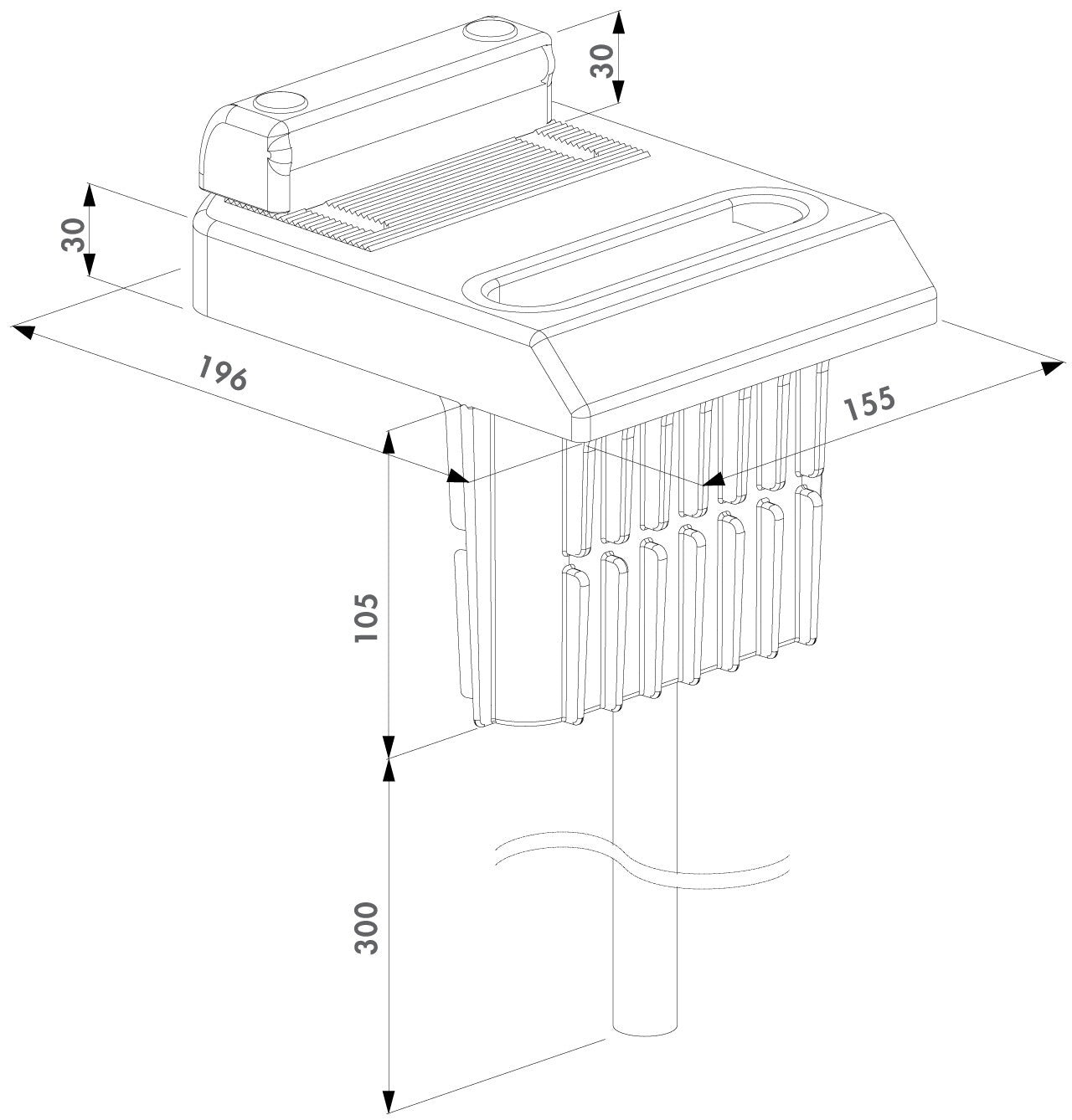 locinox-ogs-grondstop-tekening hek-kopen